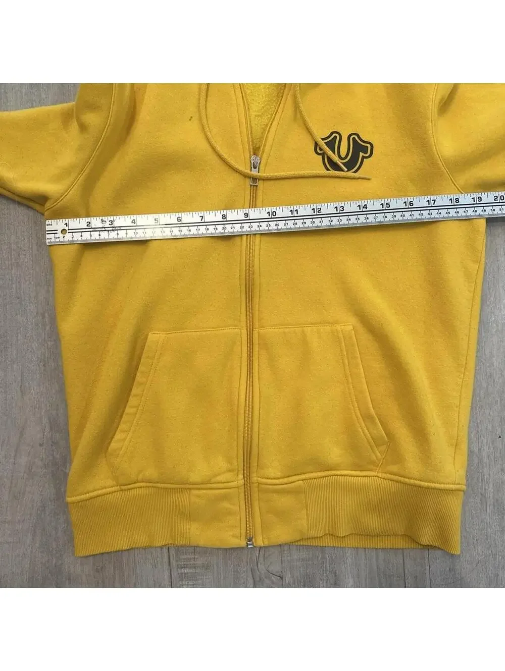 True Religion Men's Yellow Hoody